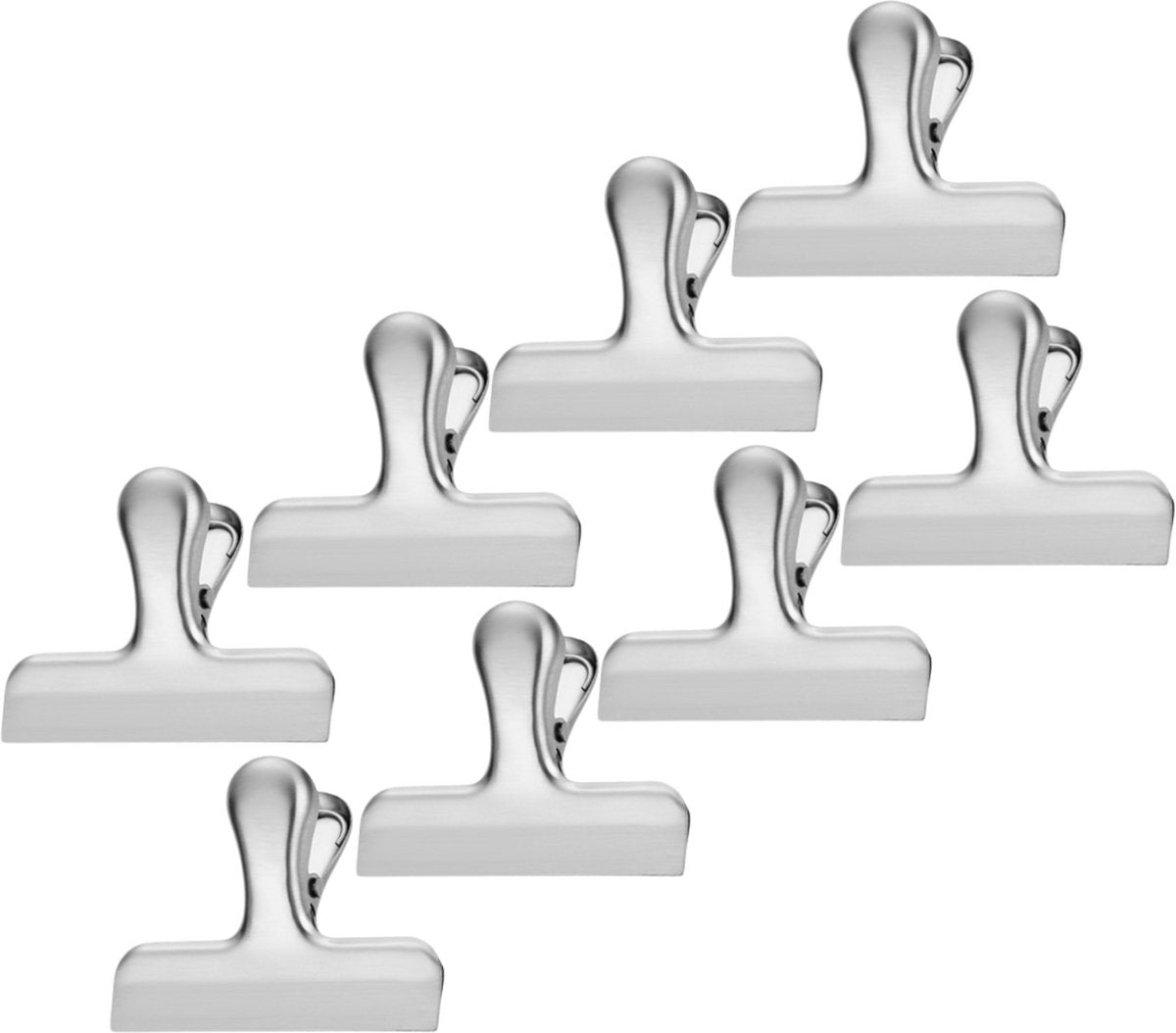 Vershoudclips Zilver 56mm 8 Stuks