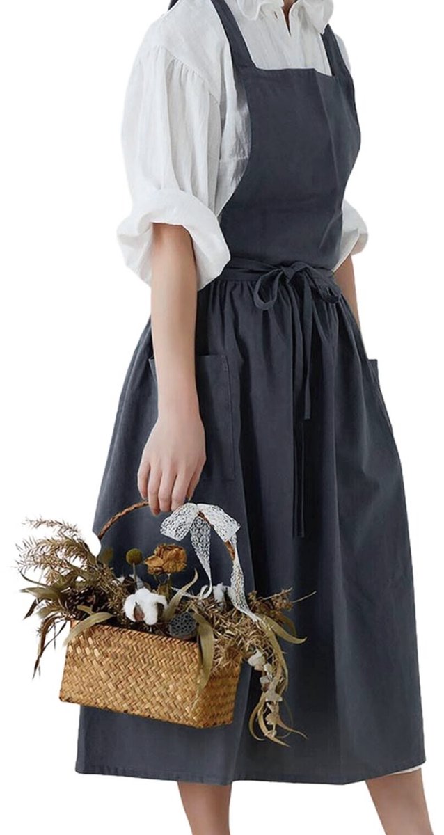 Keukenschort 'Ruffle' Grijs