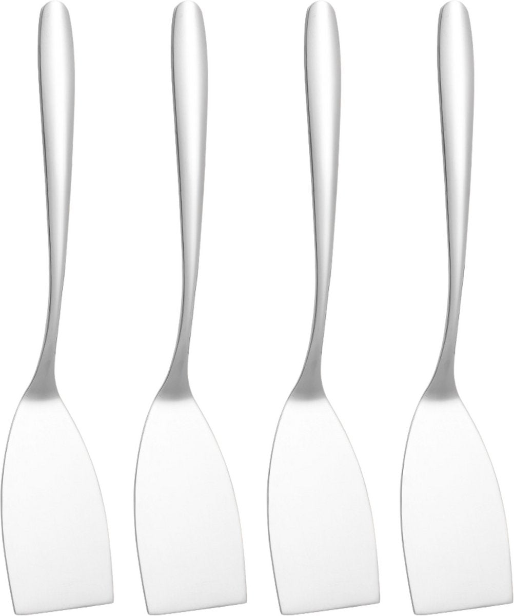 Platte Opscheplepel Spatel Set