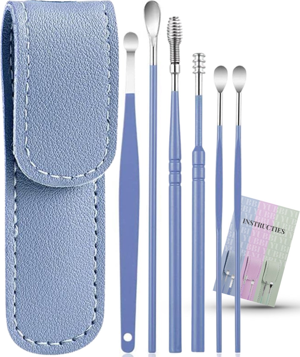 6 Delige Oorsmeer Verwijderaar Set met Etui