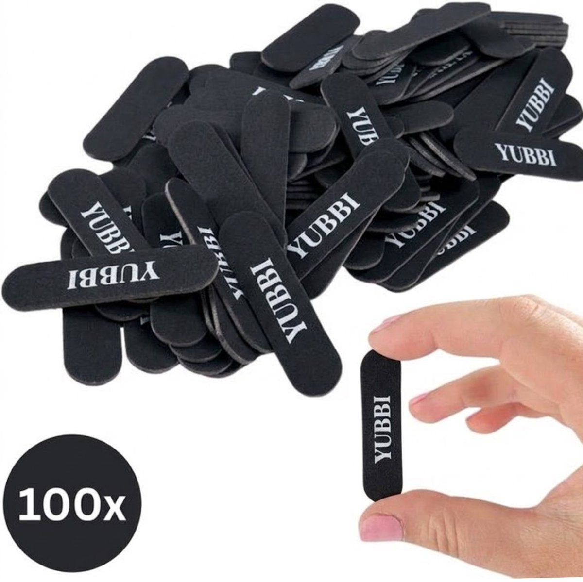 Mini Nagelvijlen 100 Stuks Zwart
