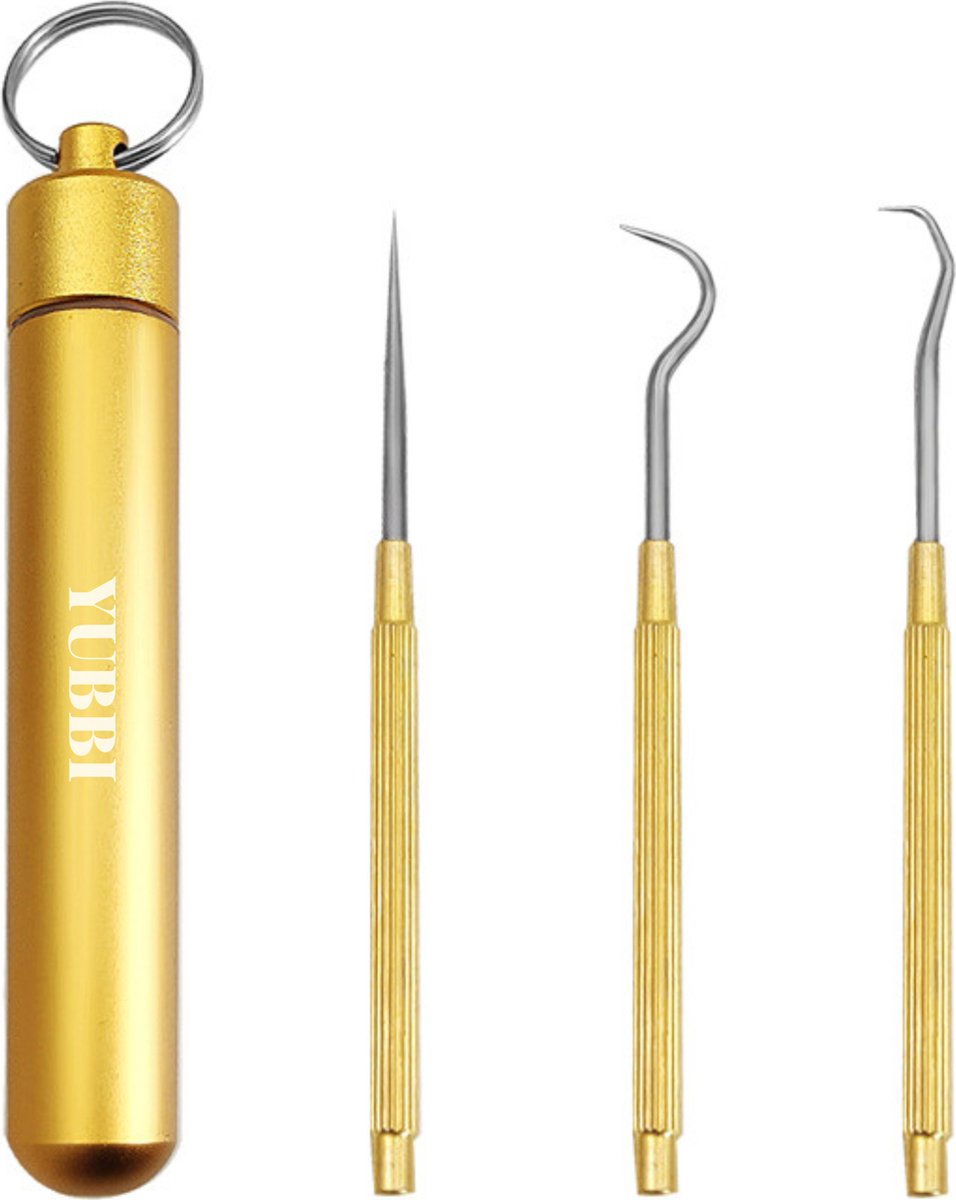 3 Delige Tandenstokers Set met Etui