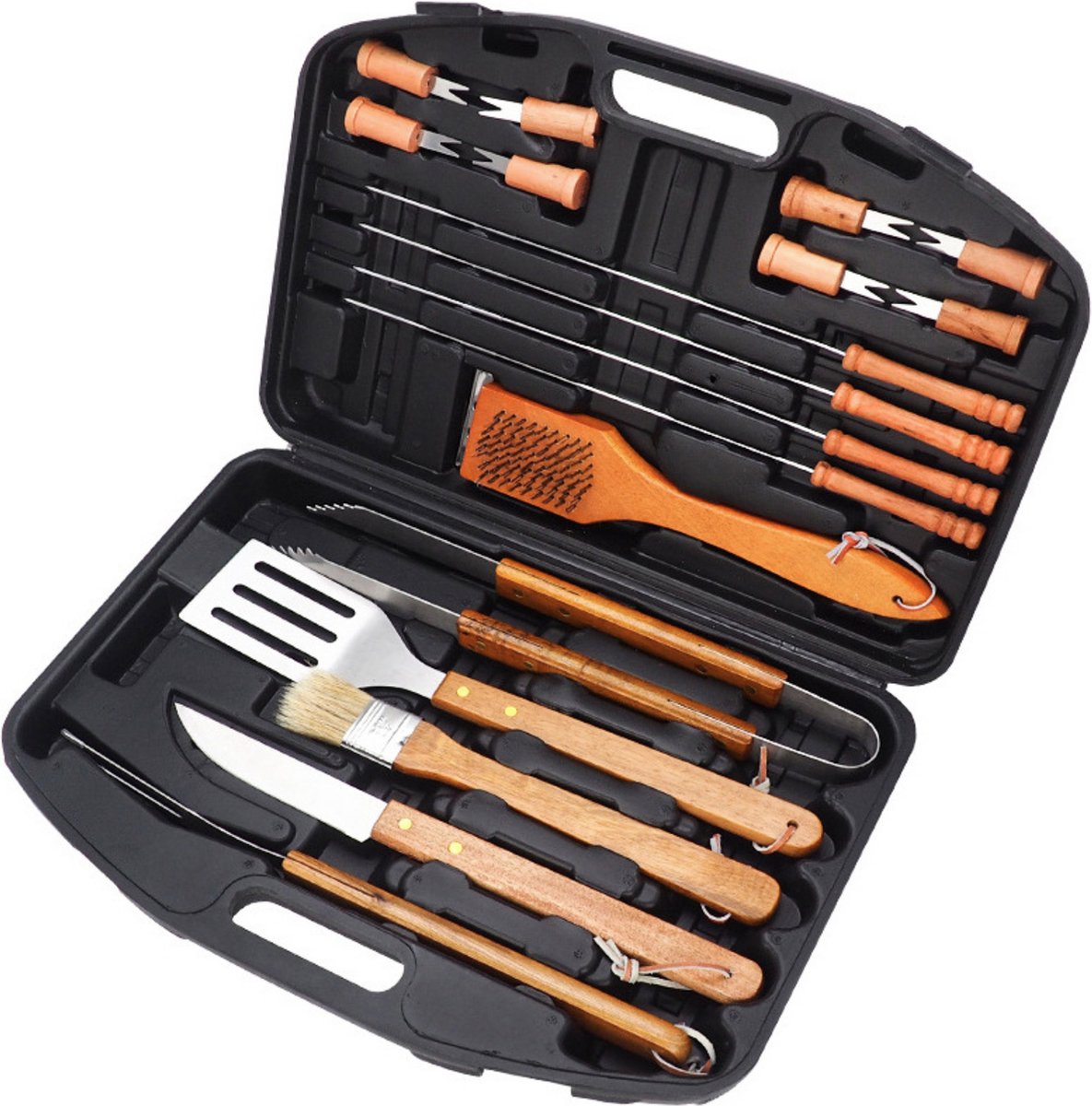 Barbeque Kookgerei Hout Set