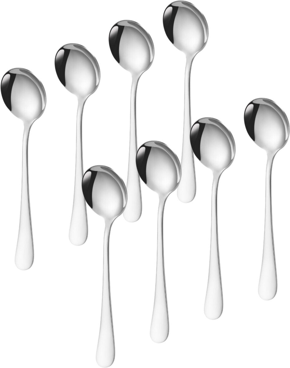 Tafellepels 8 Stuks Zilver