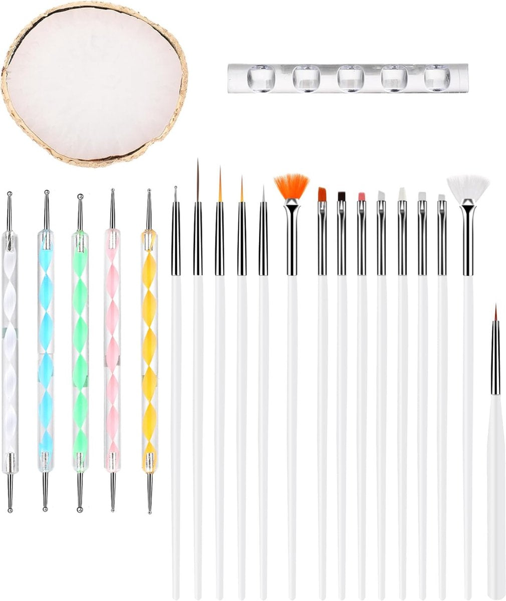 22 delige Nail Art Penselen Set