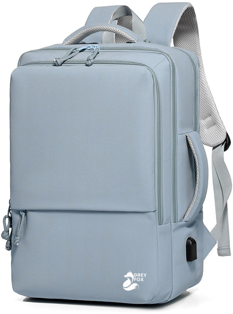 Laptop Rugzak USB 17inch 30L Licht Blauw