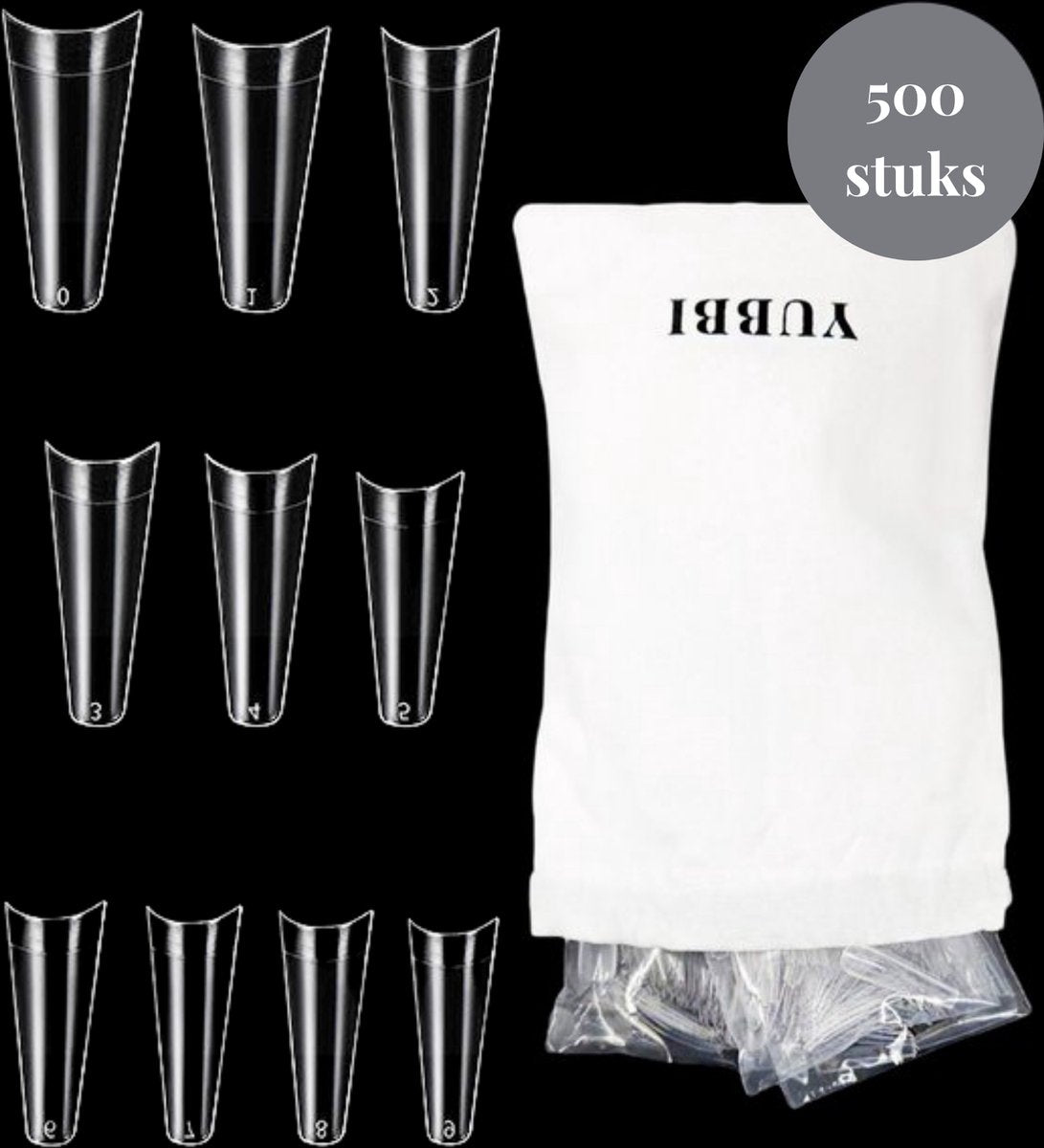 Transparante Nagel Tips 500 stuks