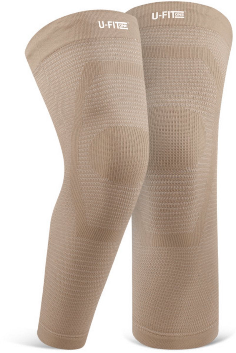 Lange Kniebrace Beige 1 Paar