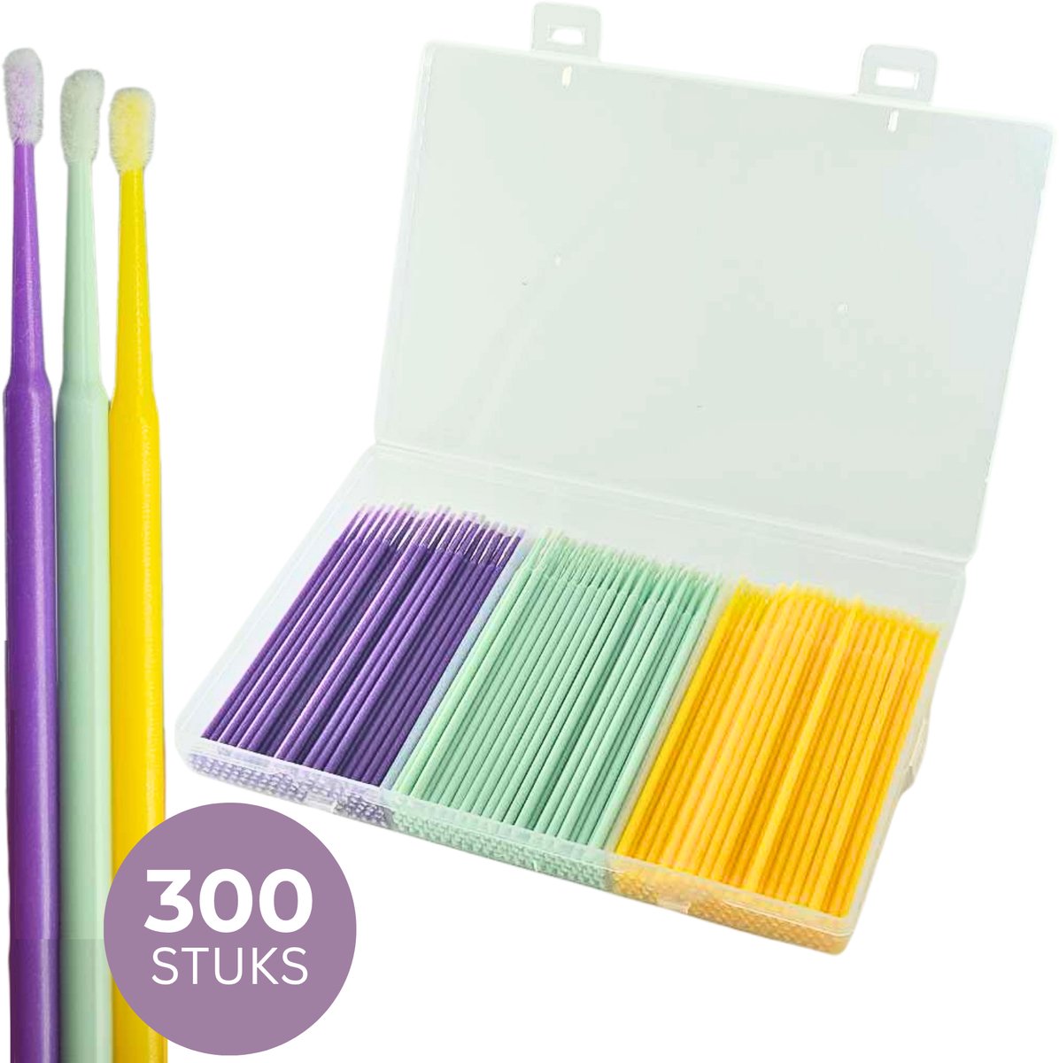 Microbrushes voor Wimper Extenties 300 Stuks