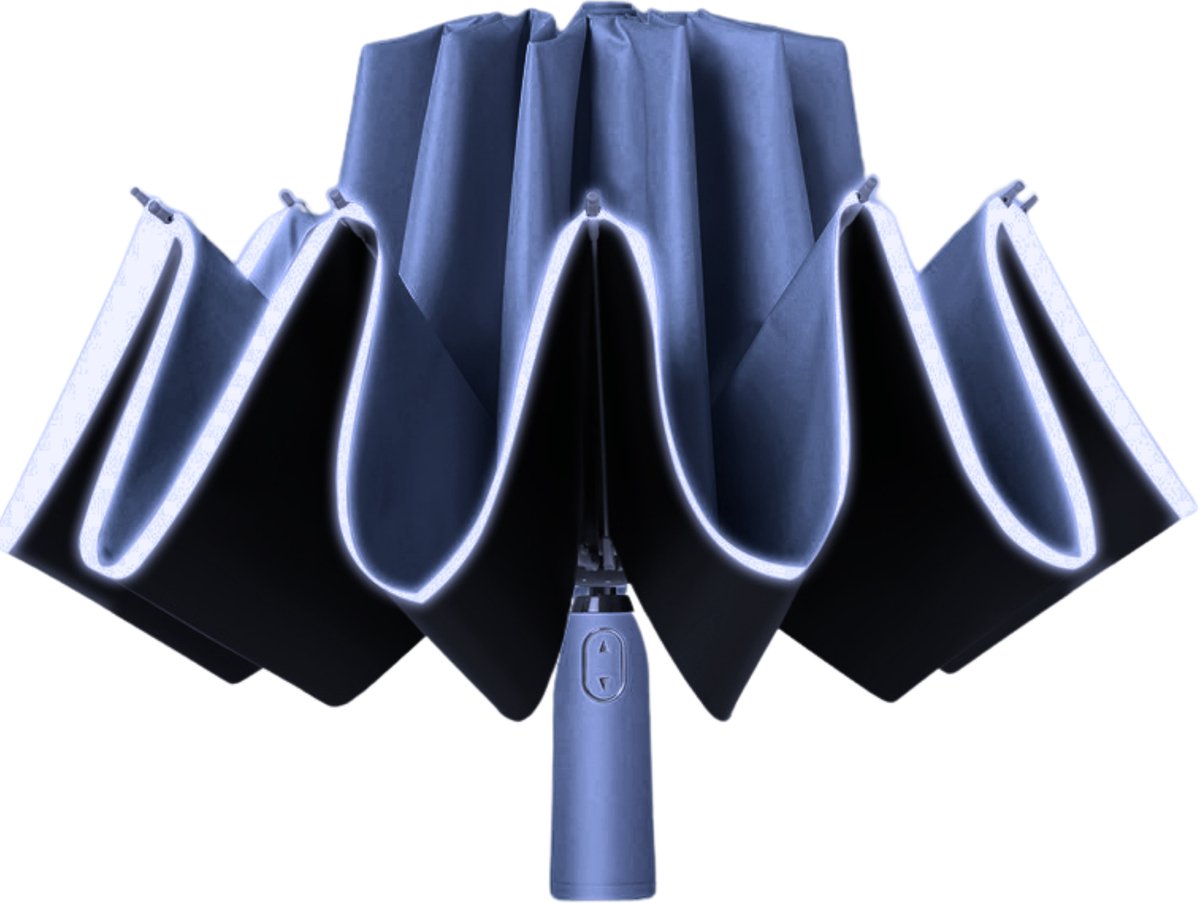 Automatisch Opvouwbare Paraplu Blauw