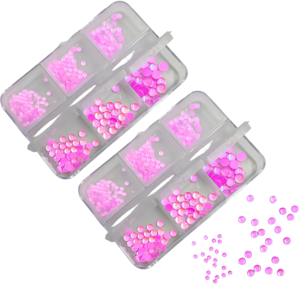 Nagel Glitter Art 2 Set Nr. 08 Hot Pink