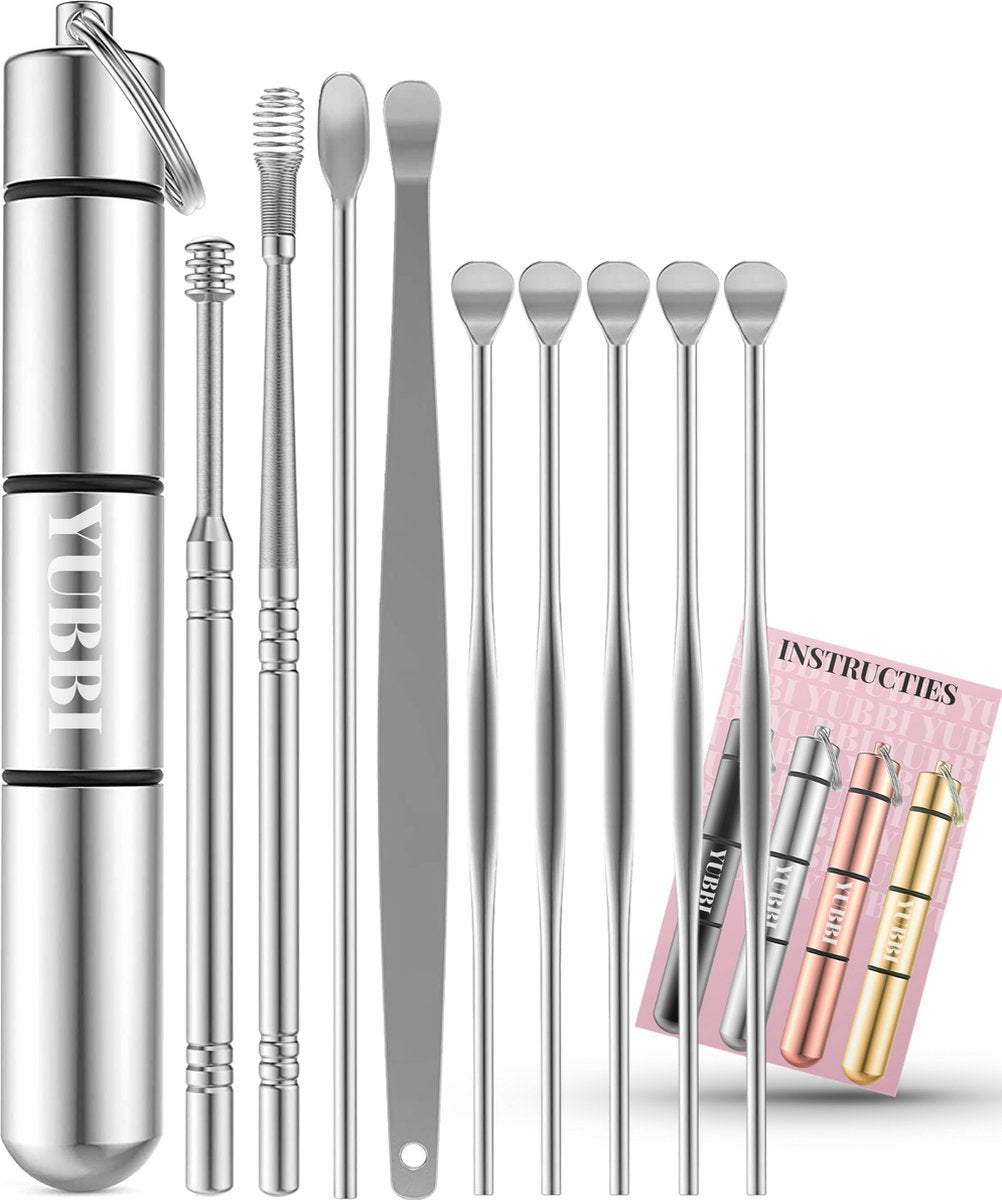 9 Delige Oorsmeer Verwijderaar Set met Etui