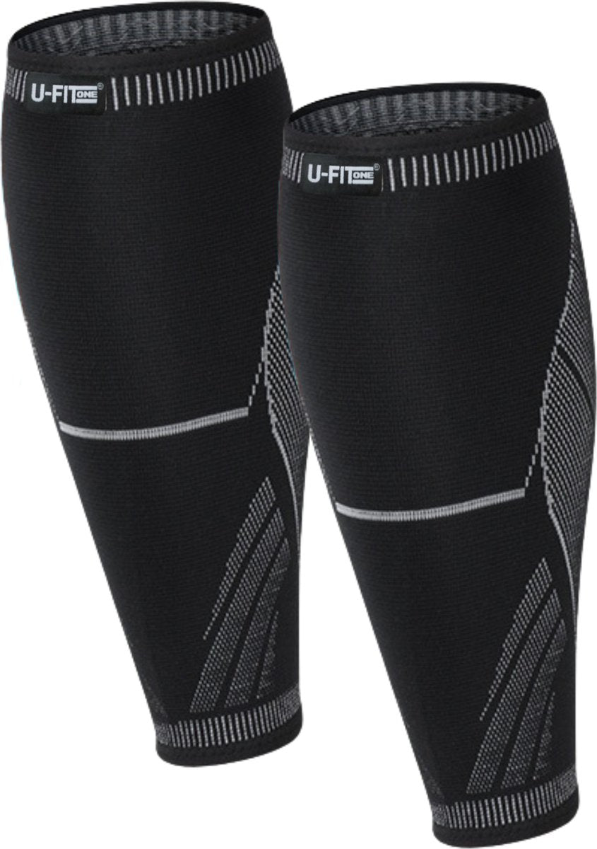 Compressie Kuitbrace 1 Paar Zwart