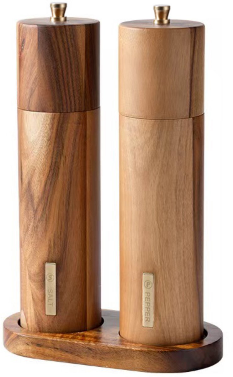 Peper- en Zoutmolen Gold Plate Cylinder