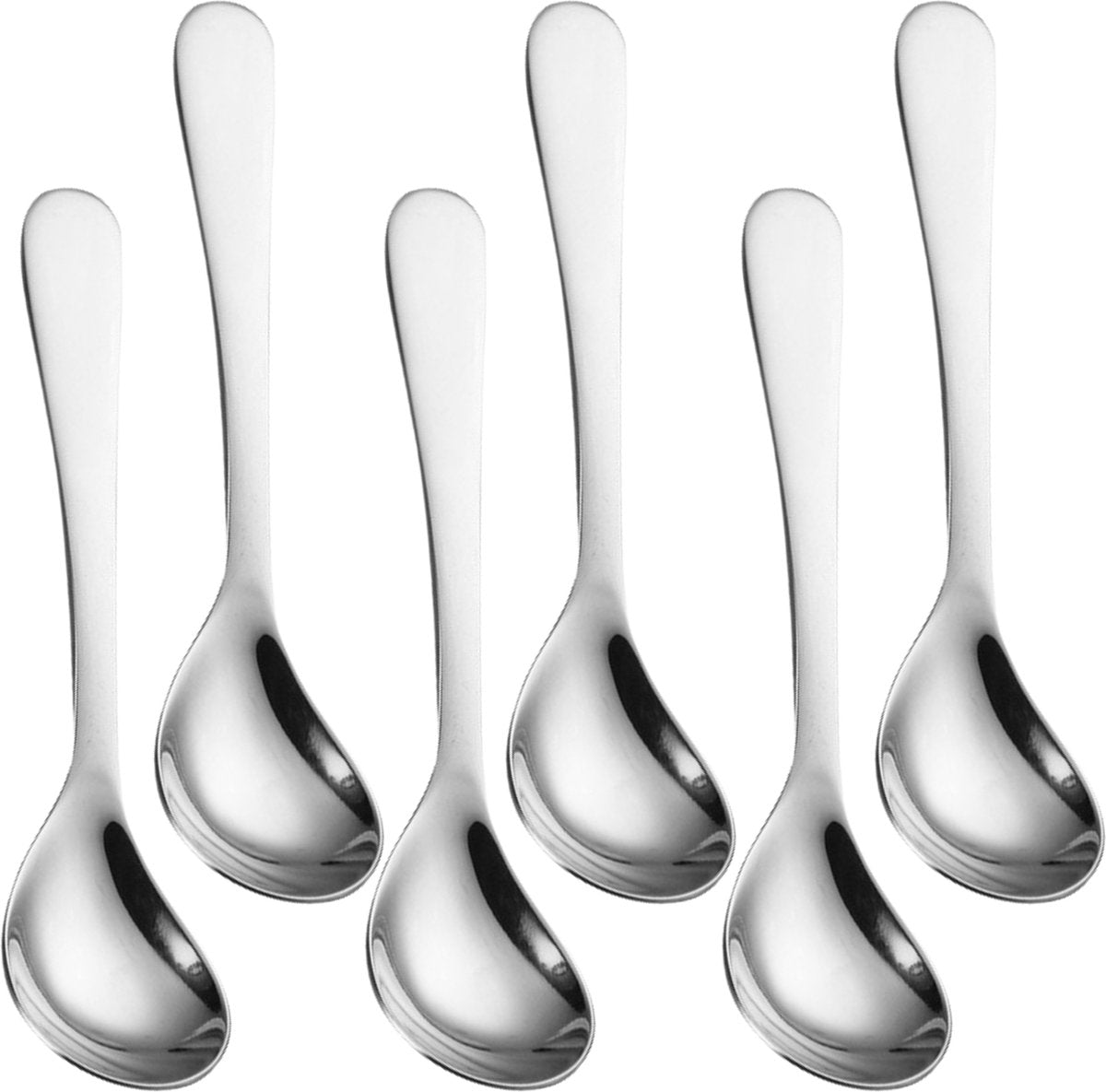 Korte IJslepels 15cm Zilver