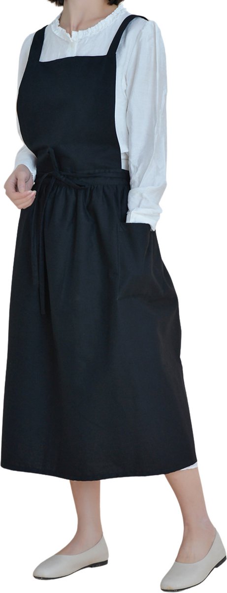 Keukenschort 'Ruffle' Zwart