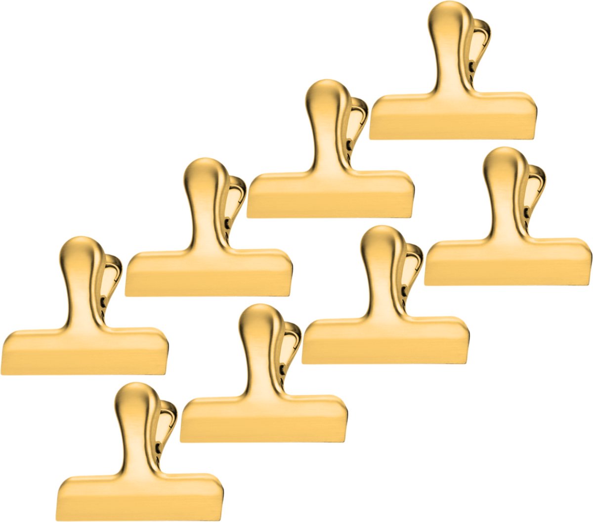 Vershoudclips Goud 56mm 8 Stuks