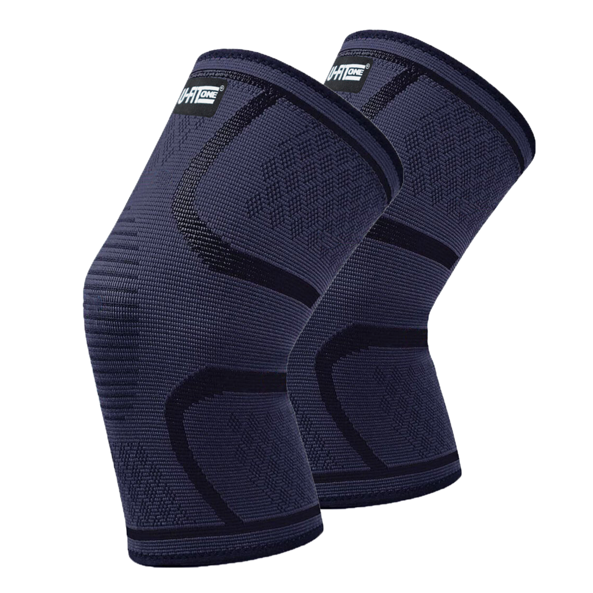 3D Compressie Kniebrace Navy 1 Paar