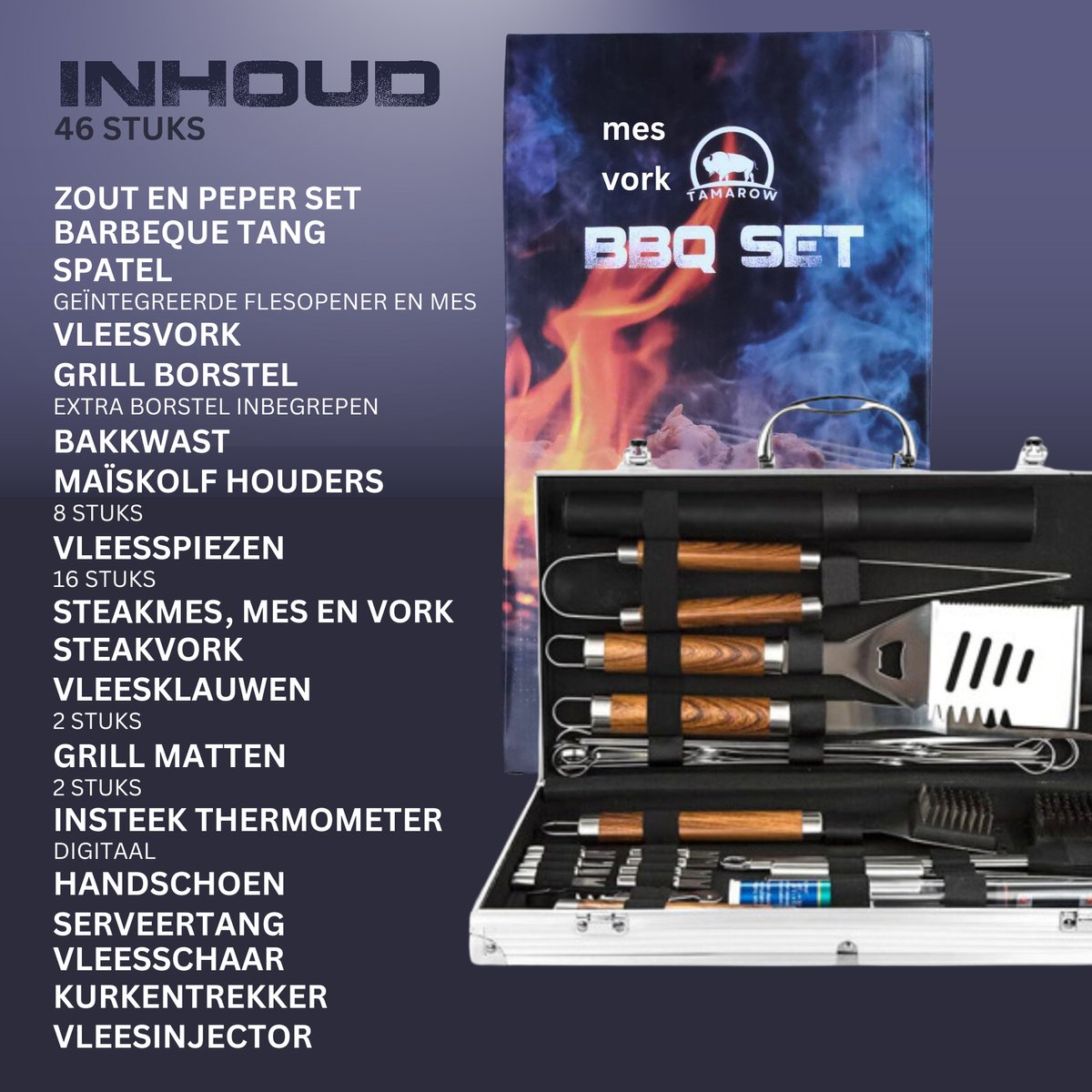 Barbeque Kookgerei Set