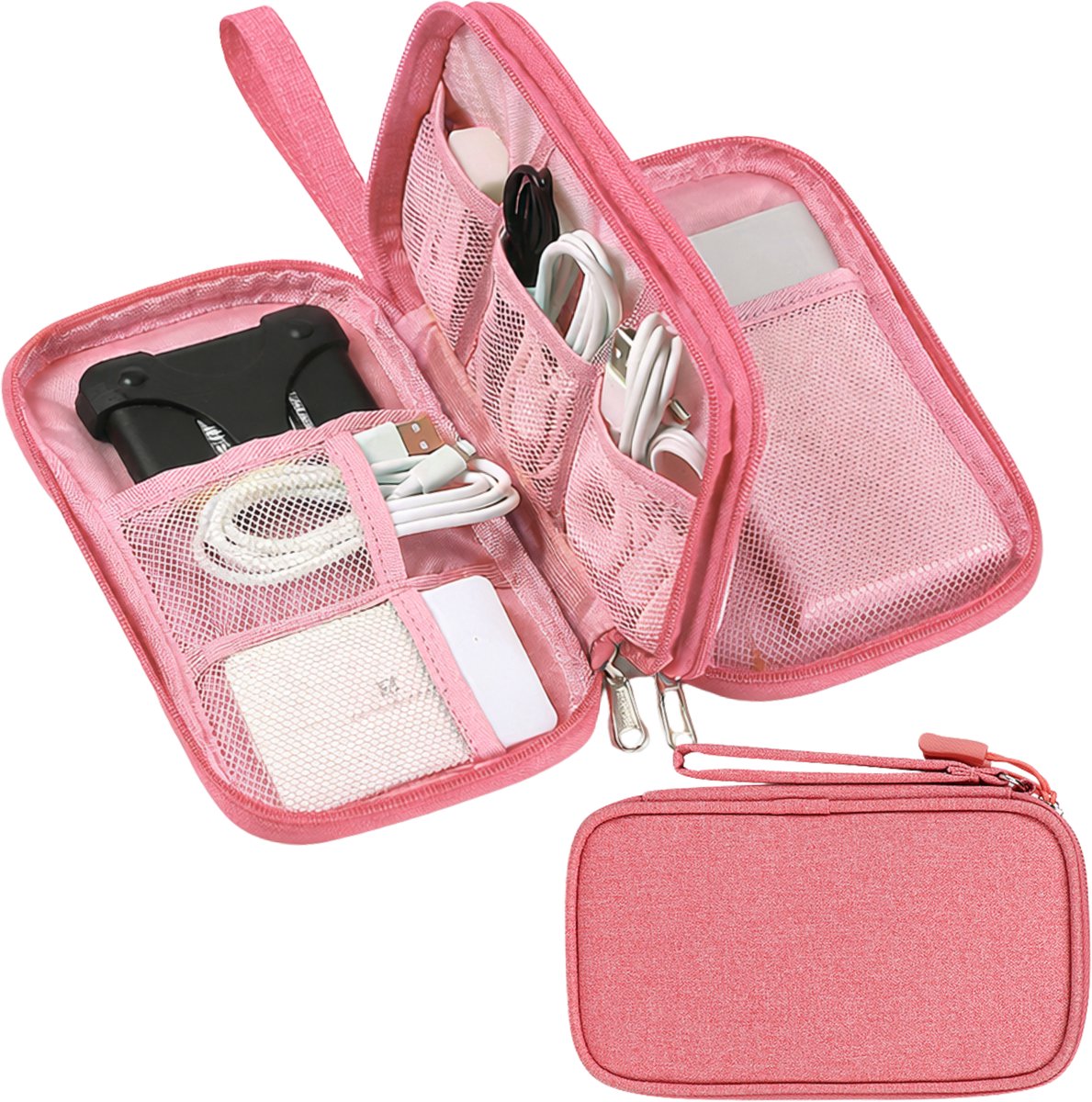 Kabel Organiser Tas Roze