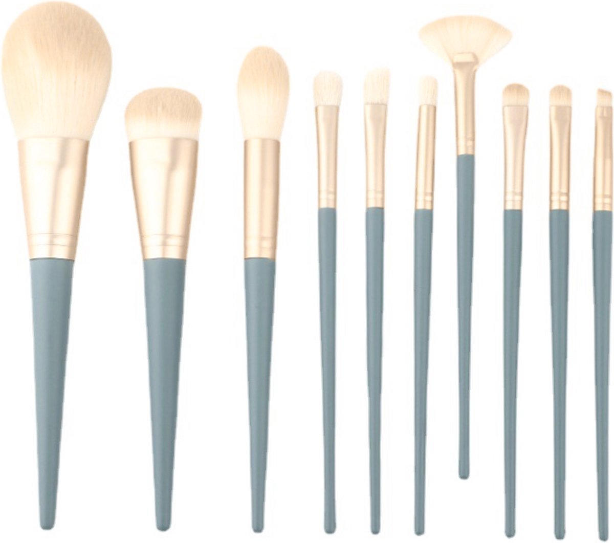 10-delige Make Up Borstels