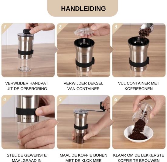 Koffiemolen Lux Zilver