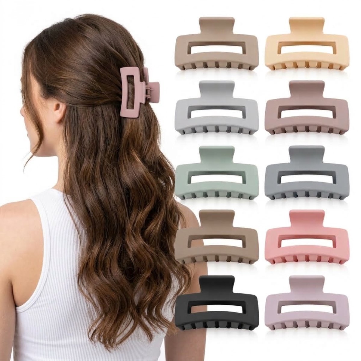 Grote Haarclips 10 Stuks