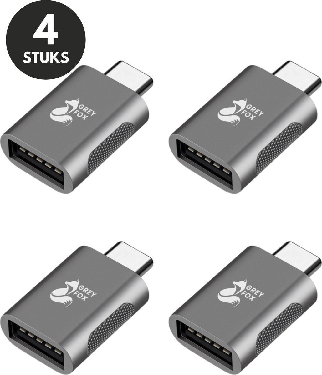 USB-C naar USB-A Converter 4 Stuks