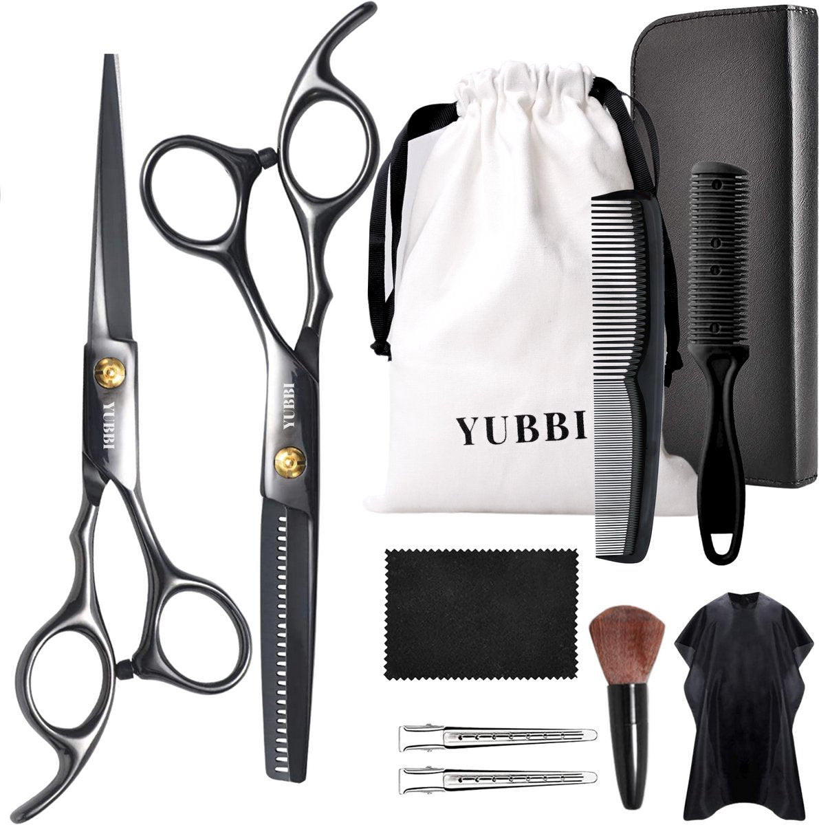 Kappersscharen Set 11-delig Zwart