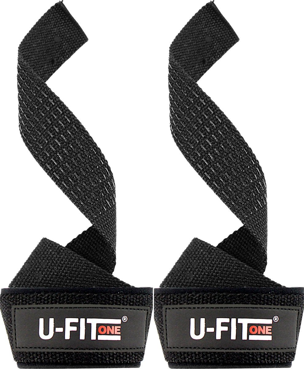 Lifting Straps Anti-Slip Zwart