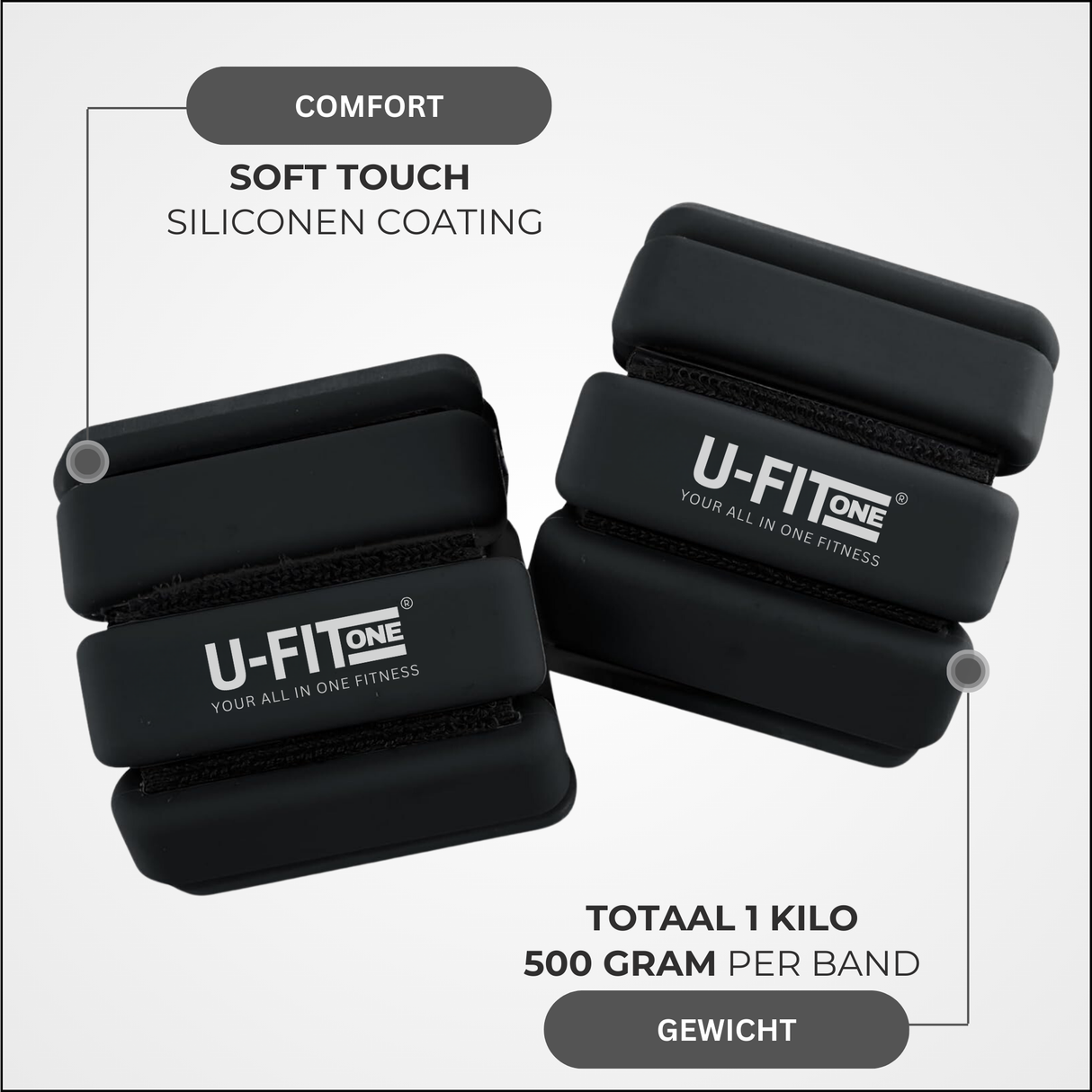 Enkel-Polsgewichten 0.5KG x 2 Stuks