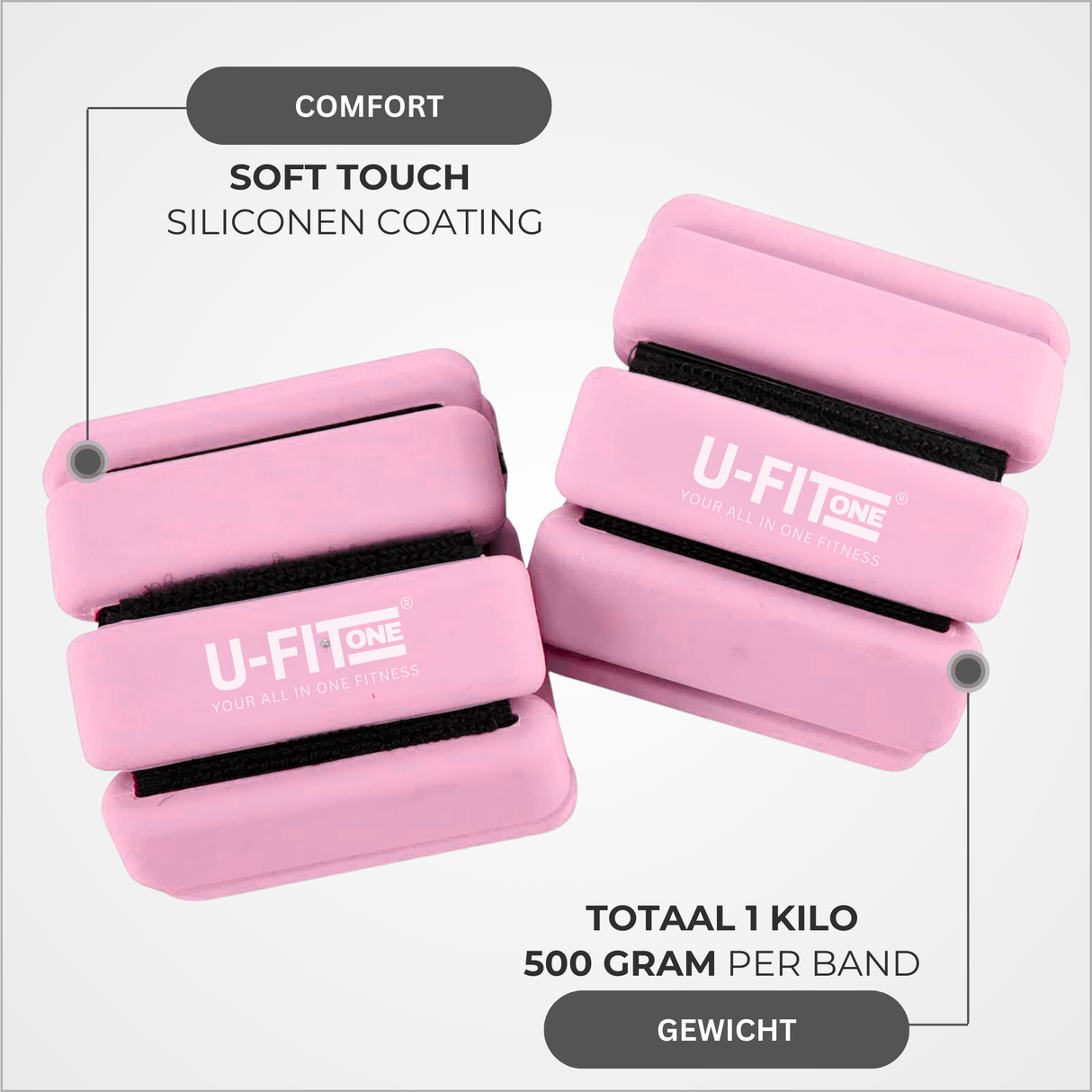 Enkel-Polsgewichten 0.5KG x 2 Stuks