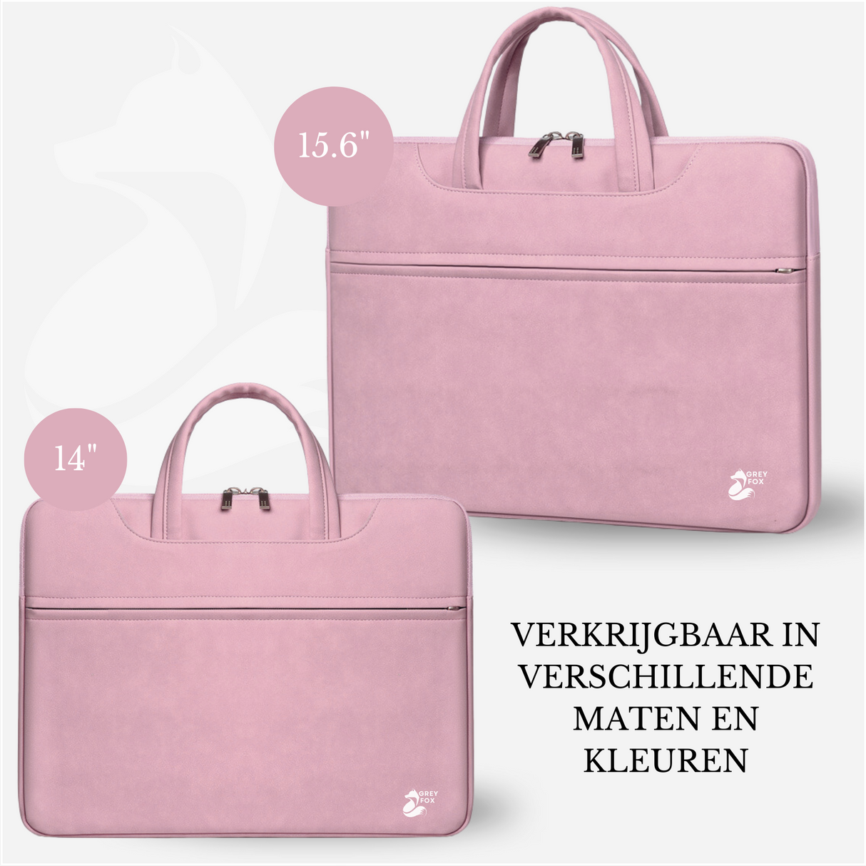 PU Leren Laptophoes Roze