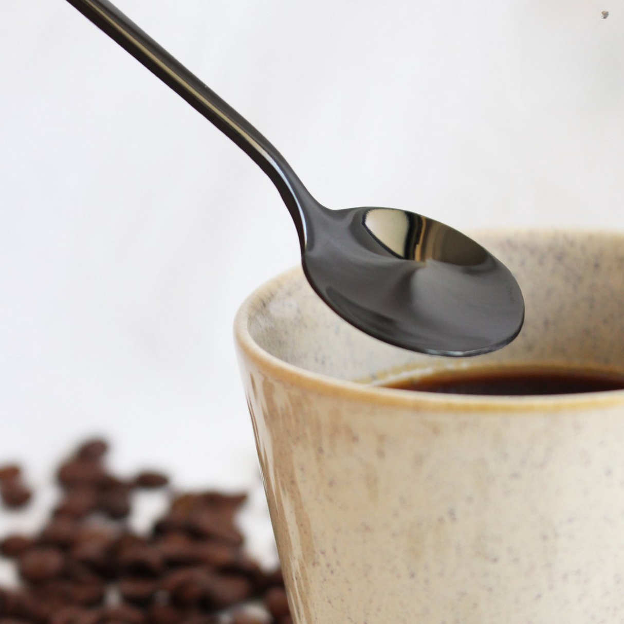 Theelepels 13cm Zwart 12 Stuks