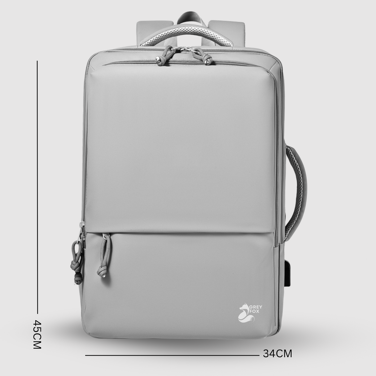 Laptop Rugzak USB 17inch 30L Zilver