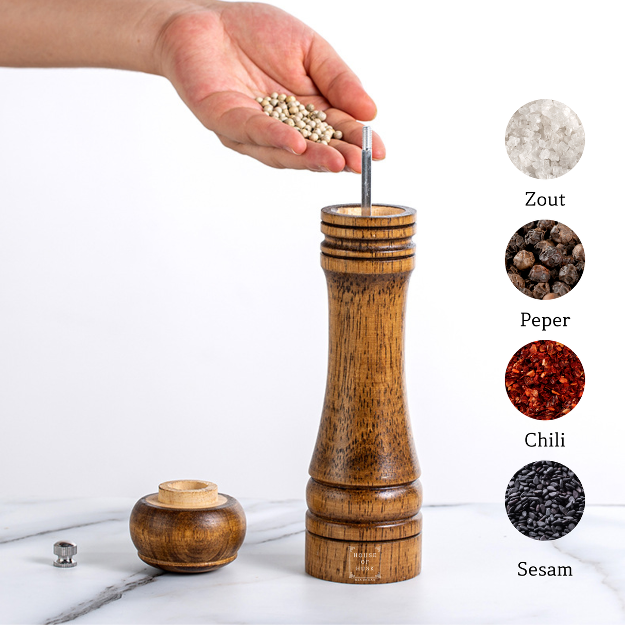 Peper- en Zoutmolen Acaciahout