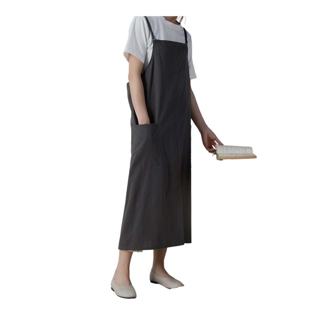 Keukenschort 'Lennie' Grijs