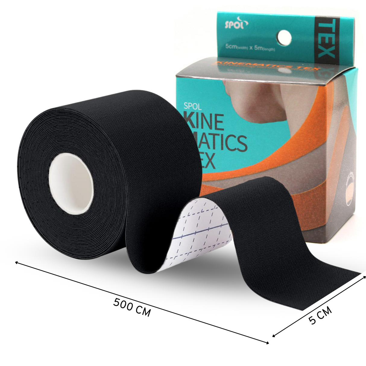 Kinesiotape Zwart 1 Stuk