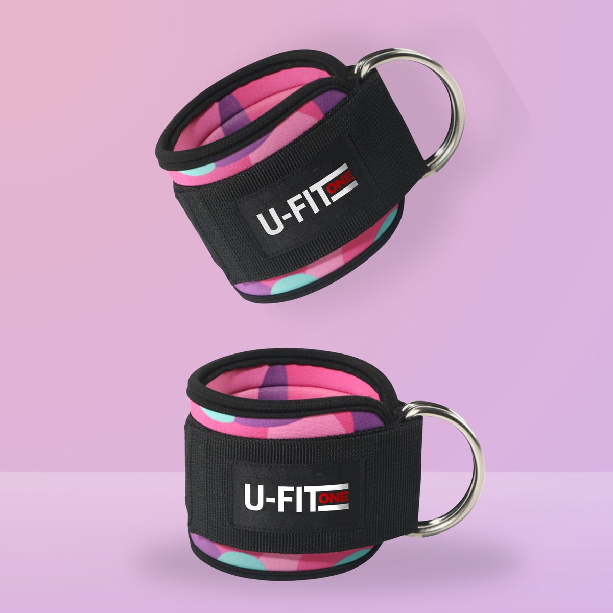 Ankle Straps Camouflage Paars