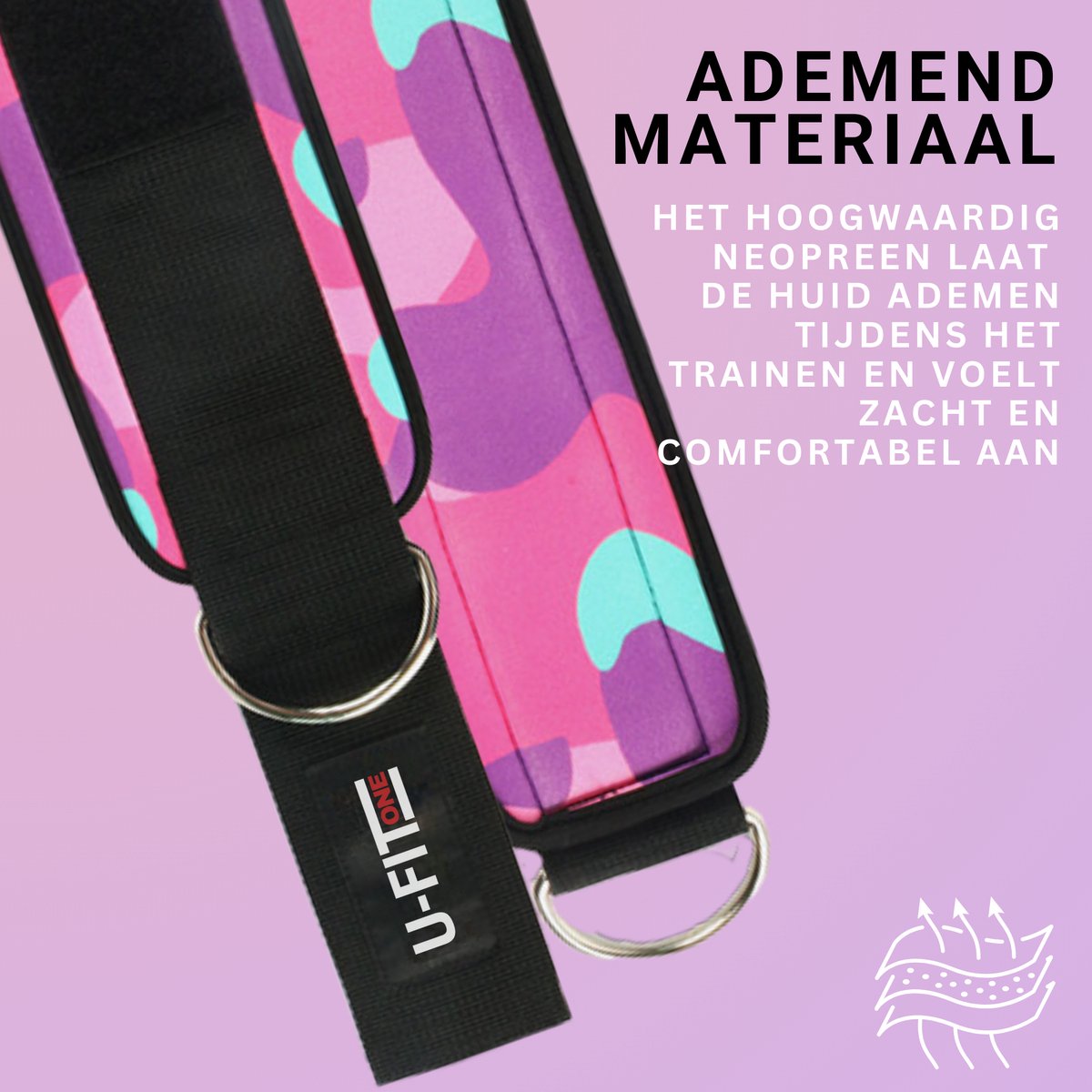 Ankle Straps Camouflage Paars