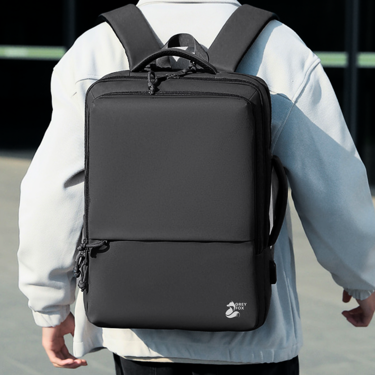 Laptop Rugzak USB 17inch 30L Zwart