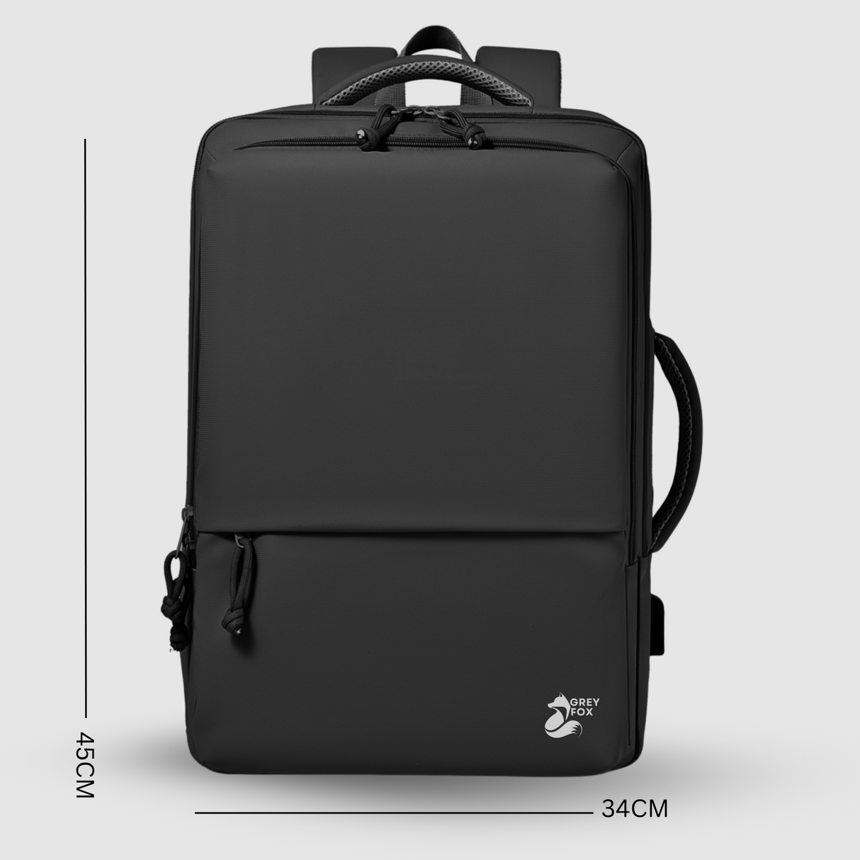 Laptop Rugzak USB 17inch 30L Zwart