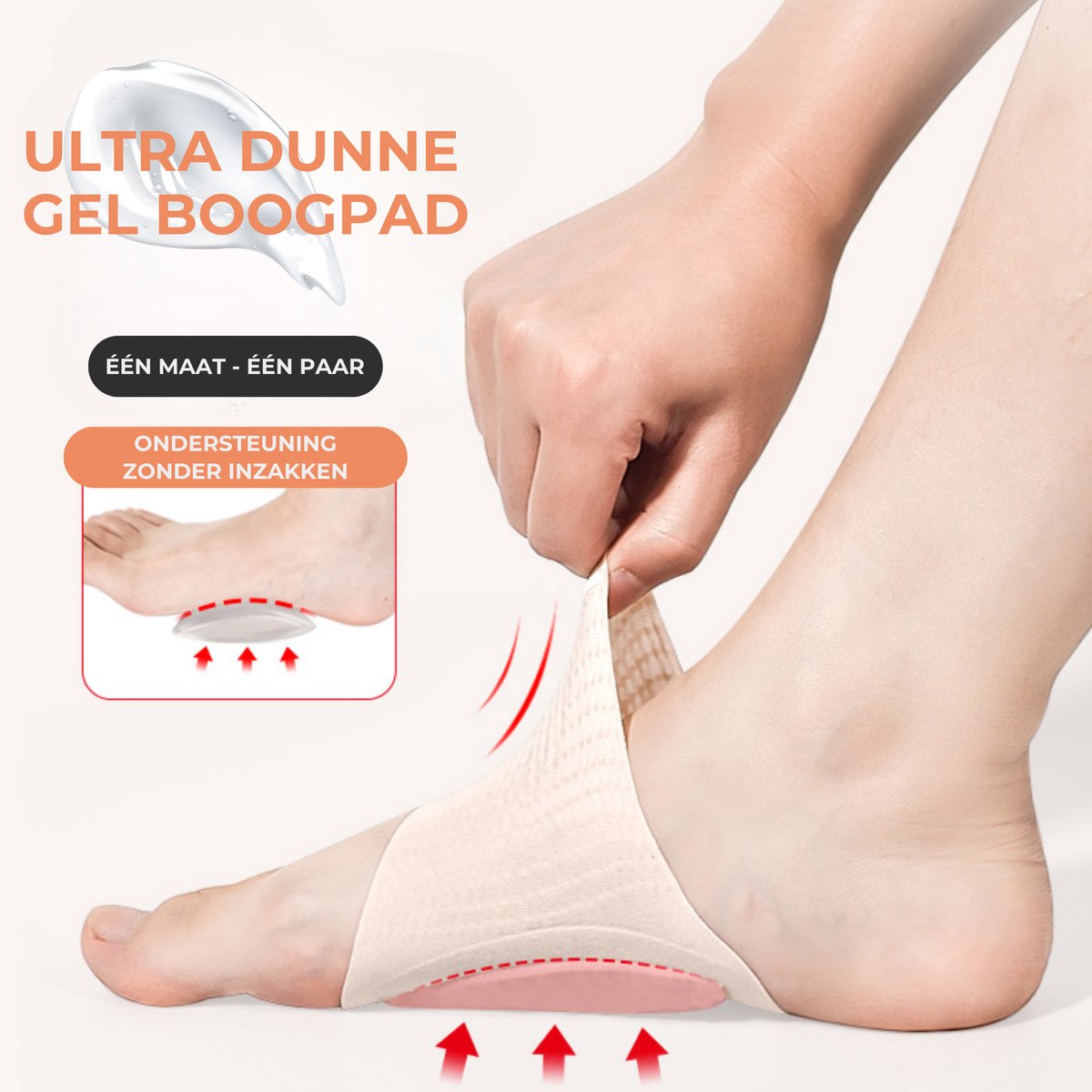 Voetboogbrace 2 Stuks Beige