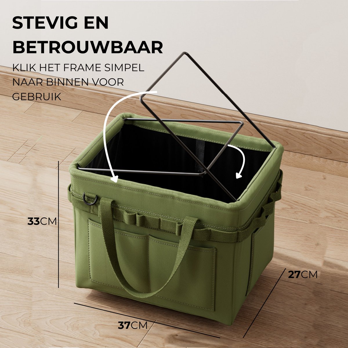 Stoffen Vouwkrat met Handvat