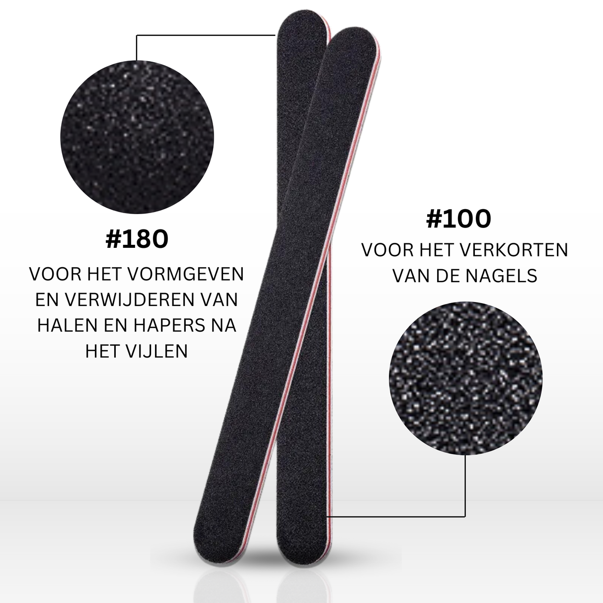 Zebra Nagelvijl Zwart 20 Stuks