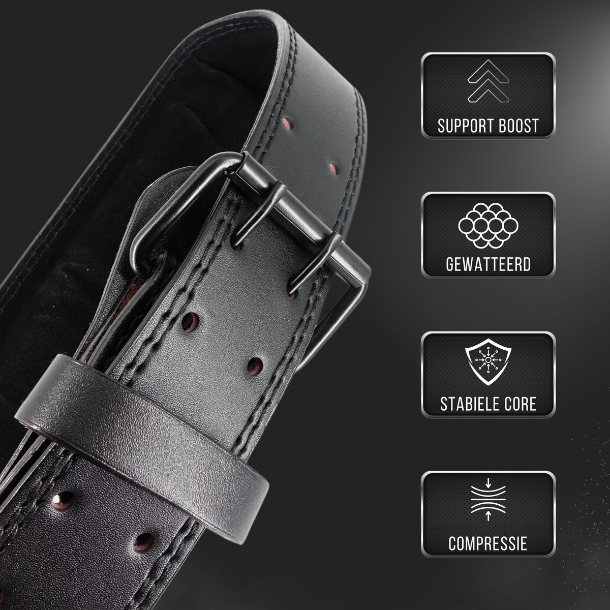 Lifting Belt Leren Zwart