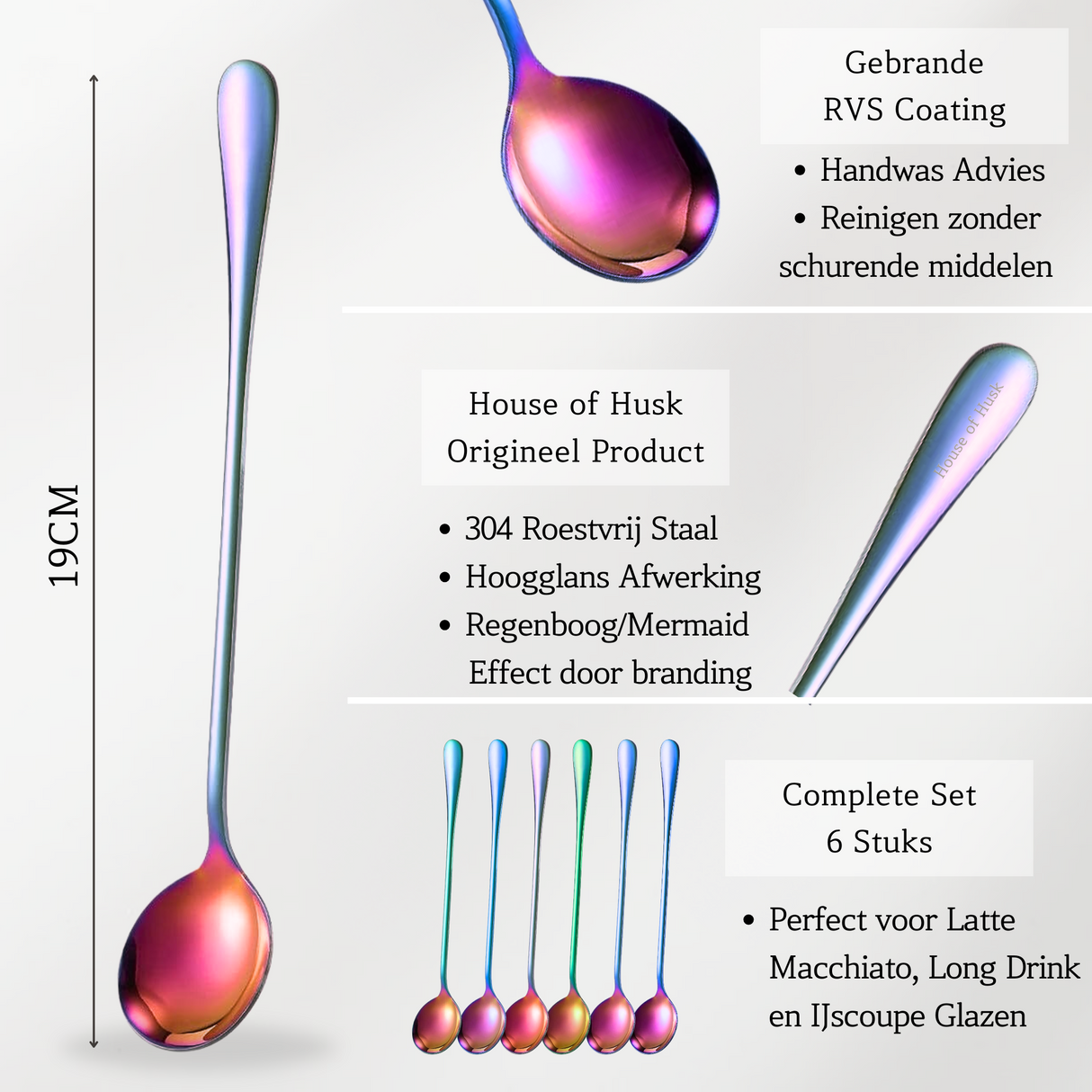 Latte Macchiato 19cm Lepels Multicolour