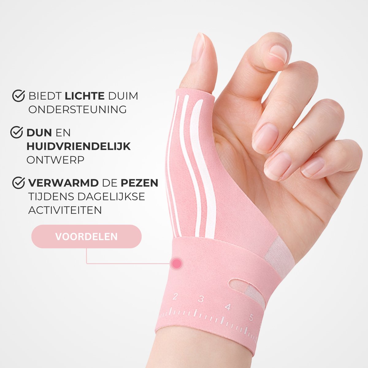 Duimbrace Dun 1 Paar Roze