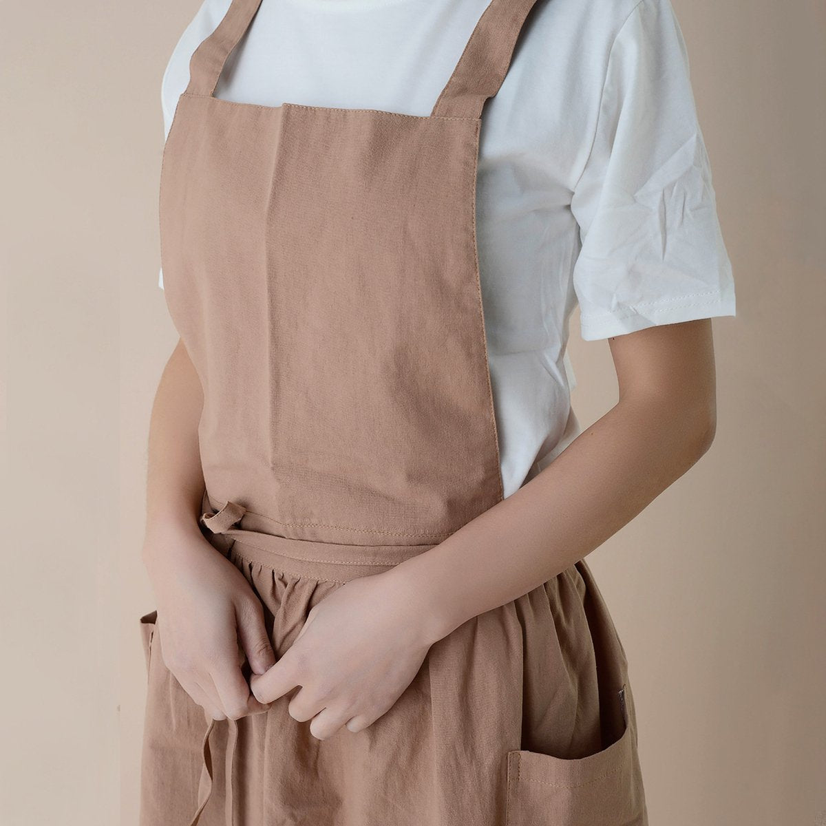 Keukenschort 'Ruffle' Bruin