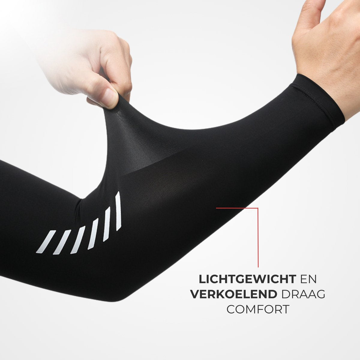 UPF 50+ UV Bescherming Arm Sleeves 2 Stuks Zwart
